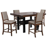 Patterson 5-Piece Counter Height Dining Set Mango Oak