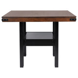 Patterson 5-Piece Counter Height Dining Set Mango Oak