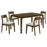 Almonte 5-Piece 59-inch Rectangular Dining Set Dark Brown