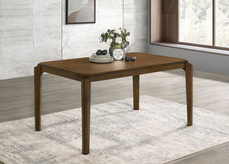 Almonte 59-Inch Rectangular Dining Table Dark Brown