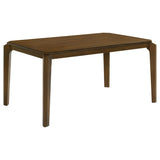 Almonte 59-Inch Rectangular Dining Table Dark Brown