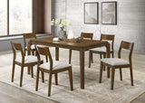 Almonte 59-Inch Rectangular Dining Table Dark Brown
