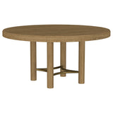 Arini 5-Piece Round Dining Table Set Sand Wash and Black