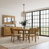 Arini 5-Piece Round Dining Set - Sand Wash