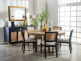 Arini 60-Inch Round Wood Dining Table, Sand Wash