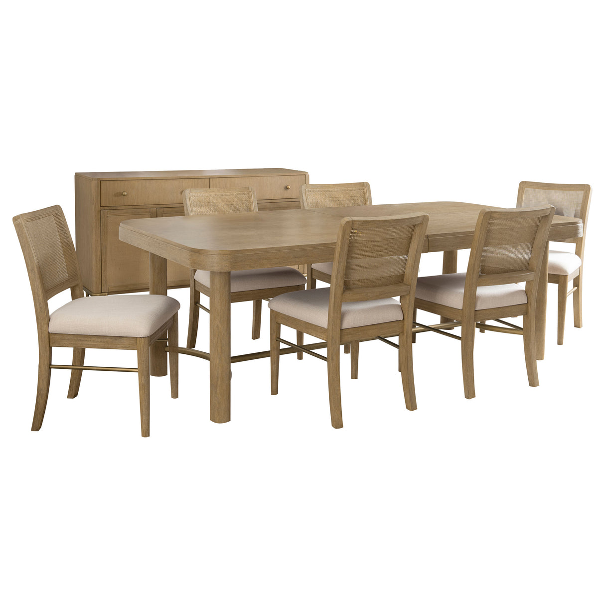Arini 7-Piece Extension Dining Set - Sand Wash