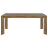 Bruner 5-Piece 72-Inch Dining Set in Natural Brown