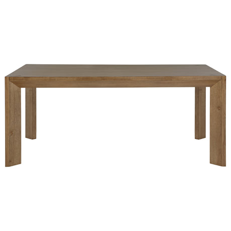 Bruner 5-Piece 72-Inch Dining Set in Natural Brown