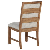 Bruner 5-Piece 72-Inch Dining Set in Natural Brown