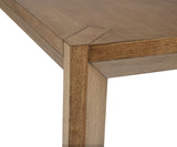 Bruner 5-Piece 72-Inch Dining Set in Natural Brown