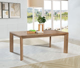 Bruner 72-Inch Rectangular Wood Dining Table - Natural Brown