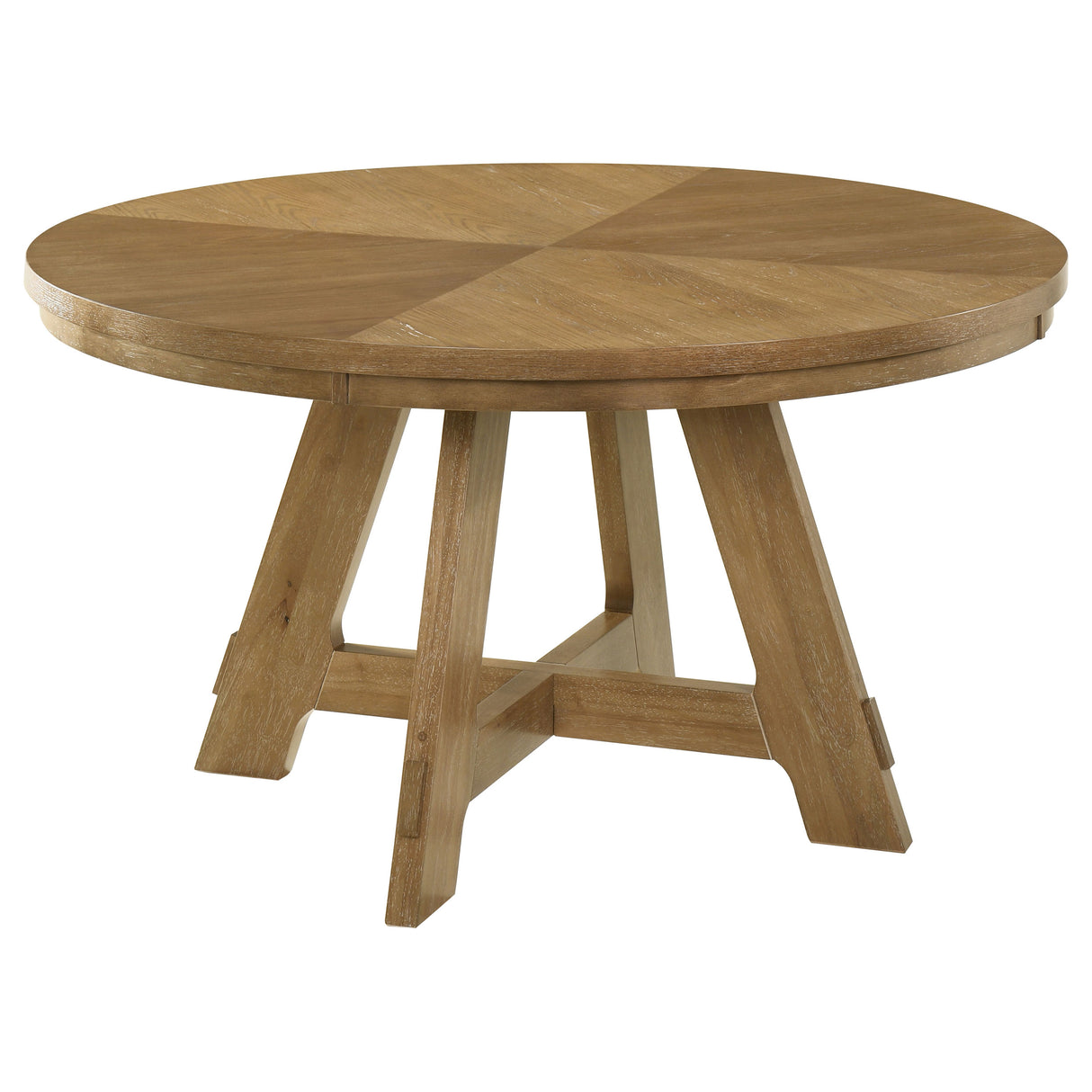 Danvers 5-Piece Dining Table Set, Brown Oak and Latte