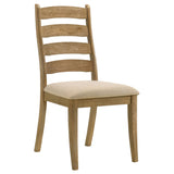 Danvers Wood Dining Side Chair Brown Oak, Set of 2