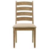 Danvers Wood Dining Side Chair Brown Oak, Set of 2
