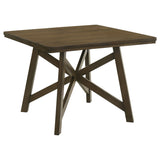 Canfield 5-Piece Counter Height Dining Set in Brown