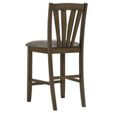 Canfield 5-Piece Counter Height Dining Set in Brown