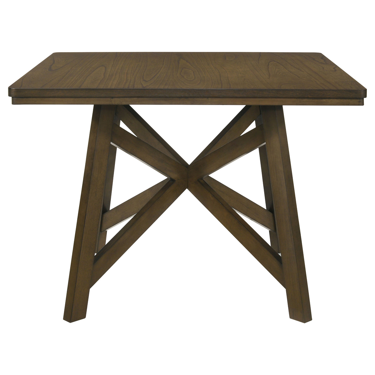 Canfield 47-Inch Square Counter Height Dining Table Brown