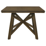 Canfield 47-Inch Square Counter Height Dining Table Brown