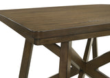 Canfield 47-Inch Square Counter Height Dining Table Brown