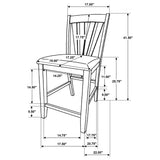 Canfield Counter Height Dining Side Chair Brown - Set of 2