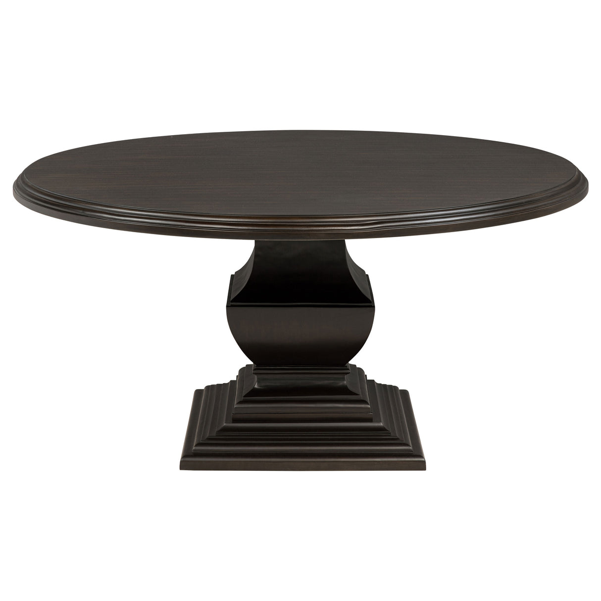 Twyla 5-Piece Round Wood Dining Set, Dark Cocoa