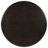 Twyla 5-Piece Round Wood Dining Set, Dark Cocoa
