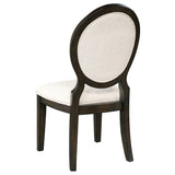 Twyla 5-Piece Round Wood Dining Set, Dark Cocoa