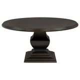 Twyla 60-Inch Round Dark Cocoa Wood Dining Table