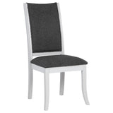 Judd 5-Piece 54-Inch Round Dining Table Set Pearl White