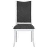 Judd 5-Piece 54-Inch Round Dining Table Set Pearl White