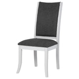 Judd Upholstered Dining Side Chair Pearl White Set of 2