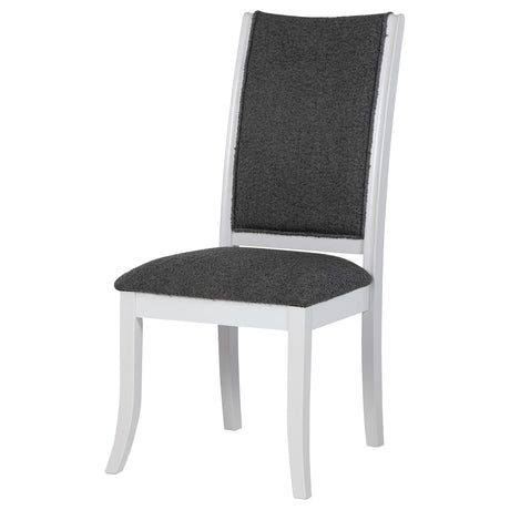 Judd Upholstered Dining Side Chair Pearl White Set of 2