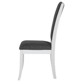 Judd Upholstered Dining Side Chair Pearl White Set of 2
