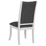 Judd Upholstered Dining Side Chair Pearl White Set of 2