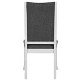 Judd Upholstered Dining Side Chair Pearl White Set of 2