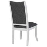 Judd Upholstered Dining Side Chair Pearl White Set of 2