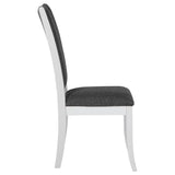 Judd Upholstered Dining Side Chair Pearl White Set of 2
