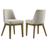 Castlewood Upholstered Side Chair Light Tan, Set of 2