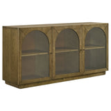 Castlewood 71-Inch Dining Sideboard Buffet in Brown Oak