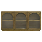 Castlewood 71-Inch Dining Sideboard Buffet in Brown Oak