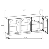 Castlewood 71-Inch Dining Sideboard Buffet in Brown Oak