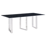 Desden 79-Inch Rectangular Sintered Stone Dining Table in Grey Marble