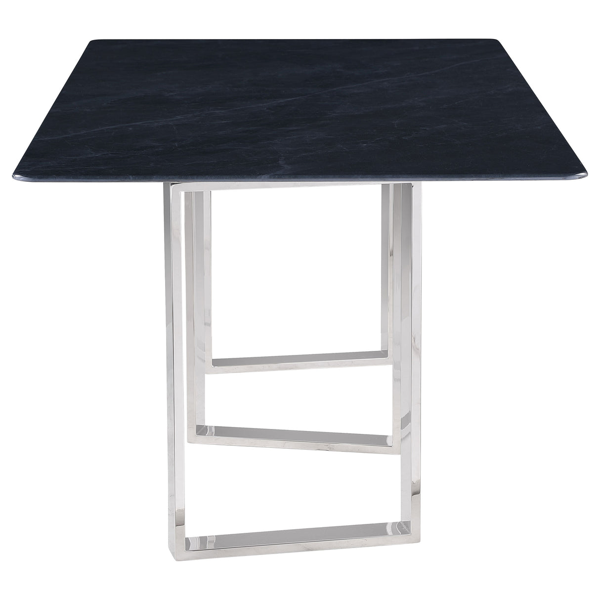 Desden 79-Inch Rectangular Sintered Stone Dining Table in Grey Marble