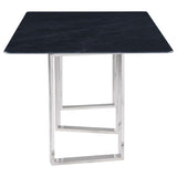 Desden 79-Inch Rectangular Sintered Stone Dining Table in Grey Marble