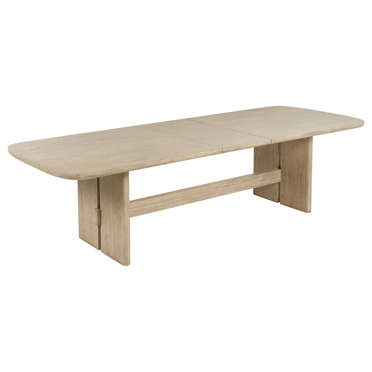 Kailani 110-inch Rectangular Dining Table, Beige Oak