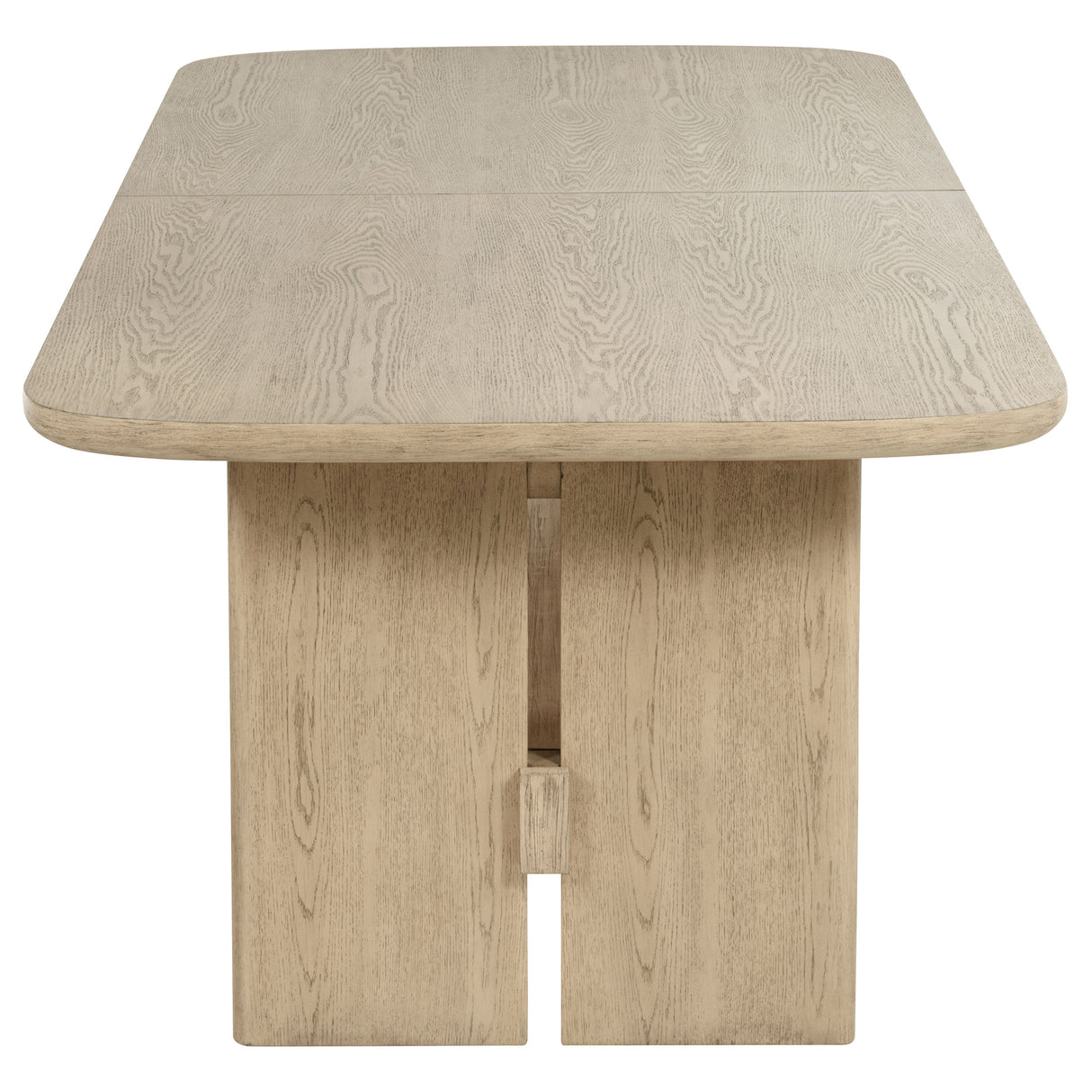 Kailani 110-inch Rectangular Dining Table, Beige Oak
