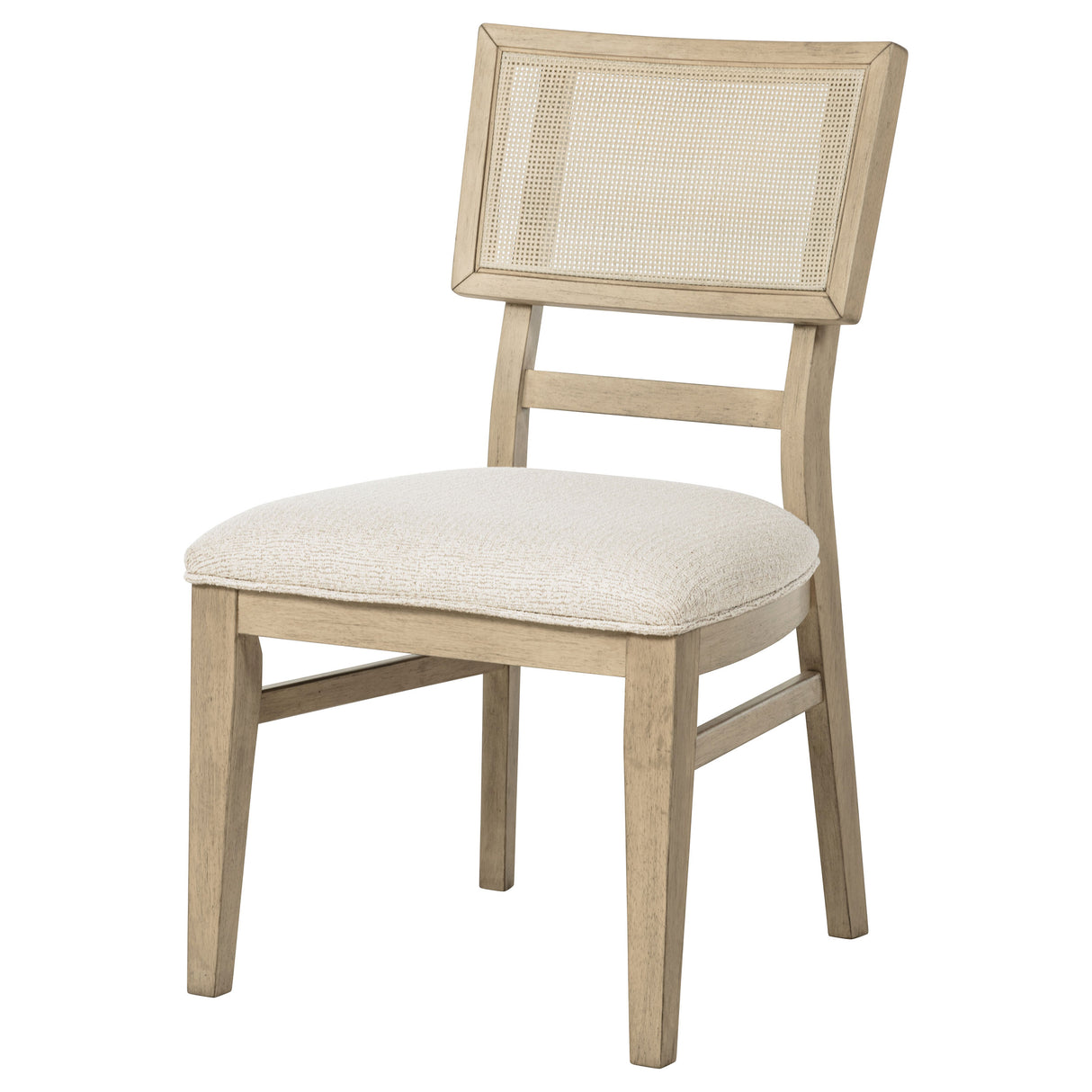 Kailani Rattan Cane Dining Side Chair, Beige Oak (Set of 2)