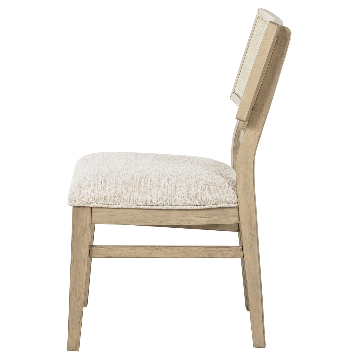 Kailani Rattan Cane Dining Side Chair, Beige Oak (Set of 2)