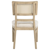 Kailani Rattan Cane Dining Side Chair, Beige Oak (Set of 2)