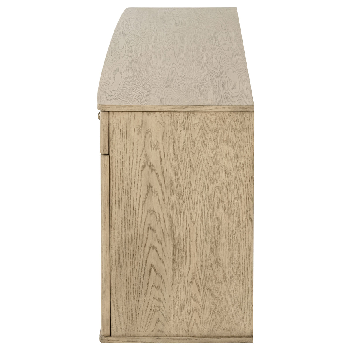 Kailani 4-Door Cane Sideboard Buffet Cabinet in Beige Oak